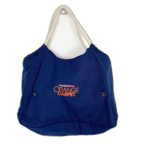 Nickelodeon‎ Vintage Television Network Orange Carpet Tote Bag Blue Orange Rope